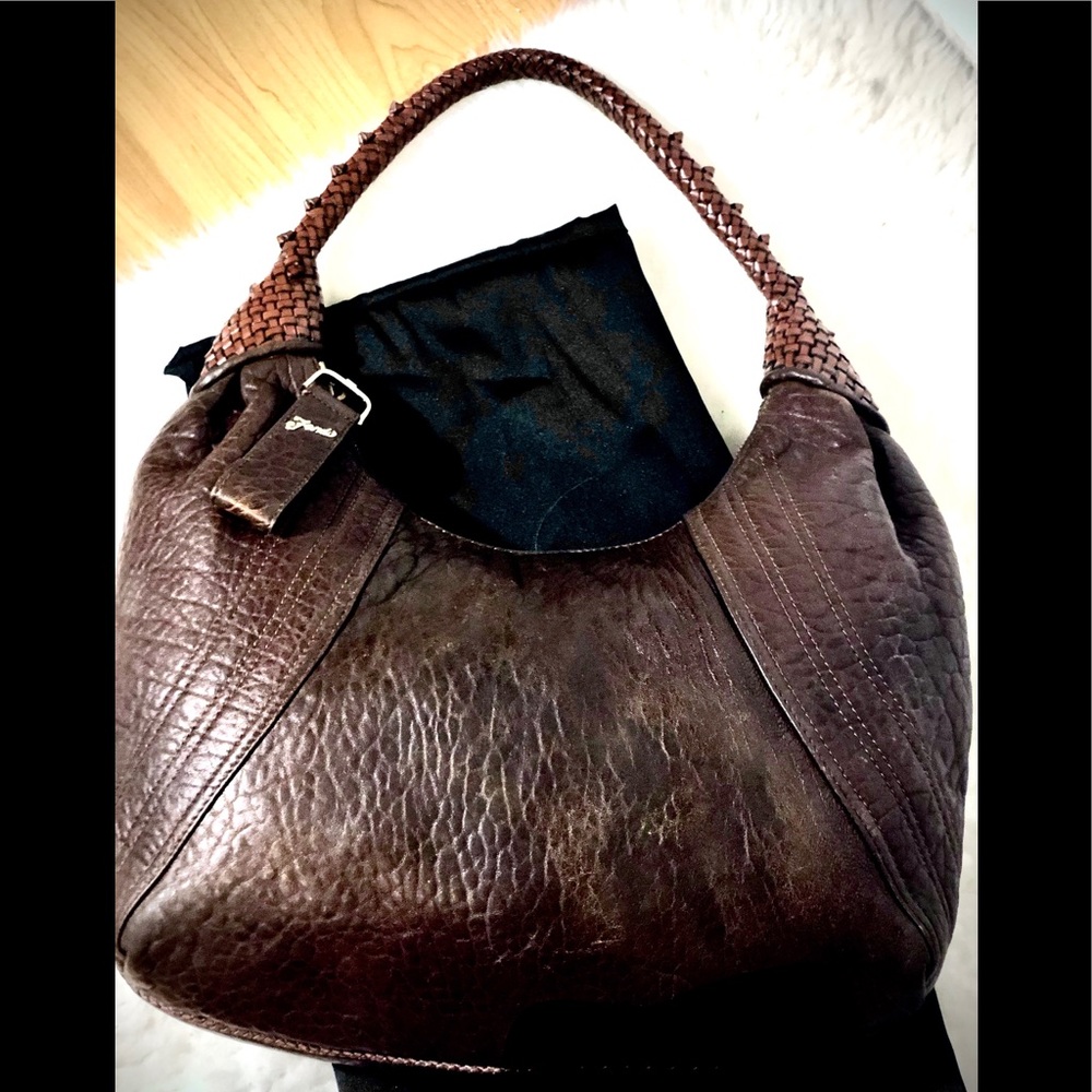 Authentic FENDI Leather Hobo bag
